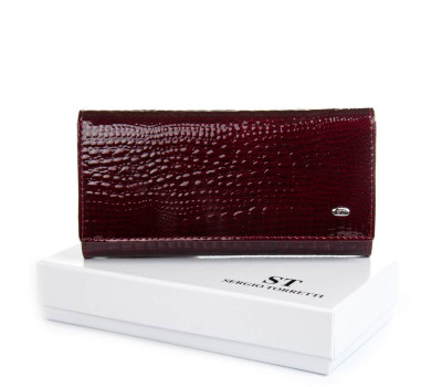 Гаманець Жіночий LR шкіра-лак SERGIO TORRETTI FEW501-2 wine red