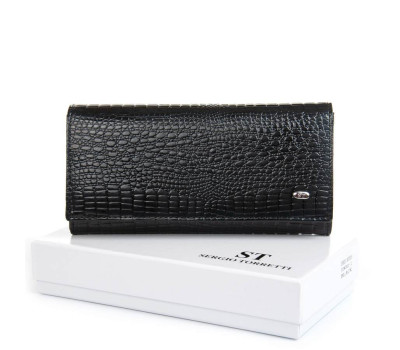 Гаманець Жіночий LR шкіра-лак SERGIO TORRETTI FEW501-2 black