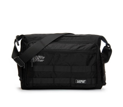 Сумка Чоловіча на плече нейлон Lanpad 98217 black почтальон
