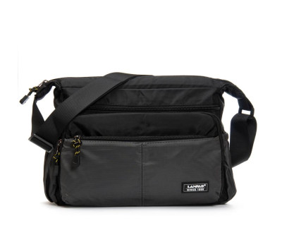 Сумка Чоловіча на плече нейлон Lanpad 8649 grey почтальон
