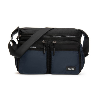Сумка Чоловіча на плече нейлон Lanpad 8644 blue почтальон