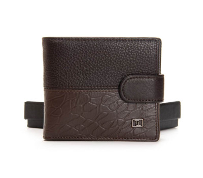Гаманець шкіряний Чоловічий BE BRETTON 408L brown mix