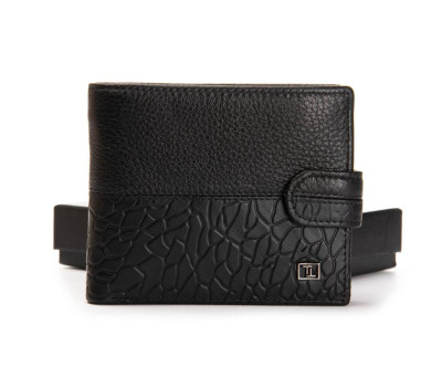 Гаманець шкіряний Чоловічий BE BRETTON 308L black mix