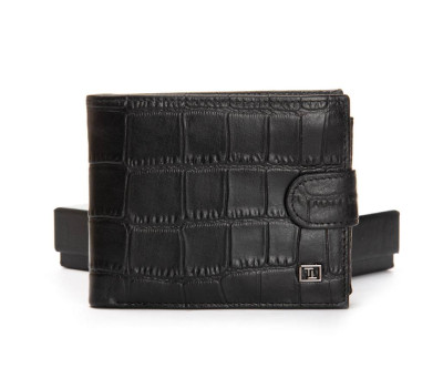 Гаманець шкіряний Чоловічий BE BRETTON 208-Y3204 black croco