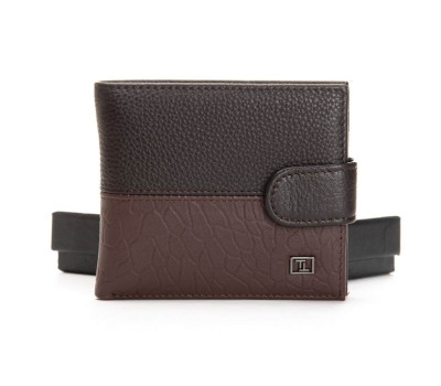 Гаманець шкіряний Чоловічий BE BRETTON 208V-L1 brown mix