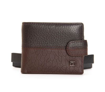 Гаманець шкіряний Чоловічий BE BRETTON 208-L0613 brown mix