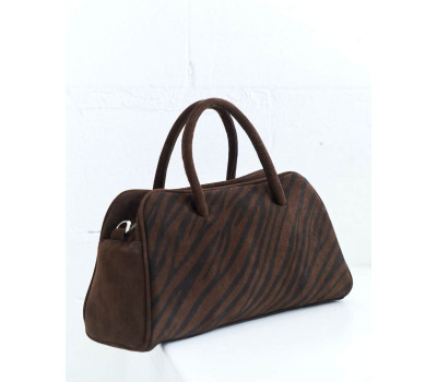 Жіноча шкіряна сумка «Кармел» шоколадна WeLassie