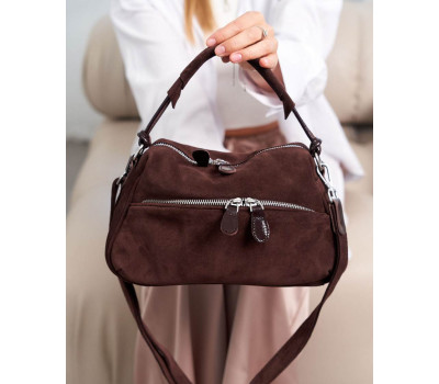 Жіноча замшева сумка «Нанні» моко WeLassie