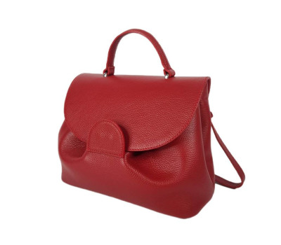 Сумка жіноча "Фіджі" натуральна шкіра, червоний флотар