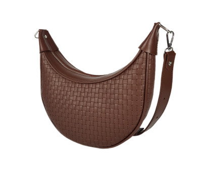 Сумка жіноча "Селена" натуральна шкіра , коричнева (карамель) венетто