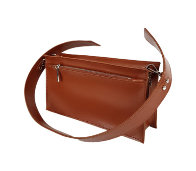 Сумка женская "Паола" натуральная кожа, колір гончарна глина