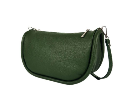Сумка жіноча "Орео" натуральна шкіра, колір зелений, флотарь