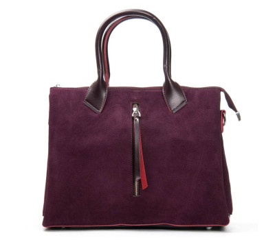 Сумка жіноча Класична замш ALEX RAI 1561 bordo