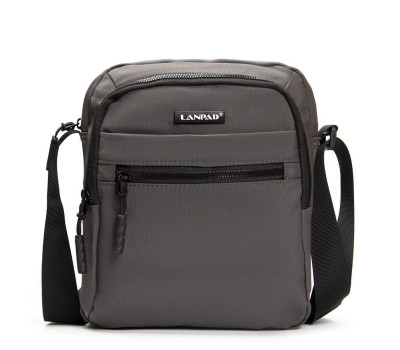 Сумка Чоловіча Планшет нейлон Lanpad 65370 grey бол