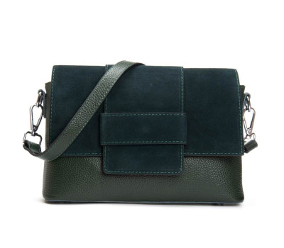 Сумка жіноча Класична замш ALEX RAI 1563 green