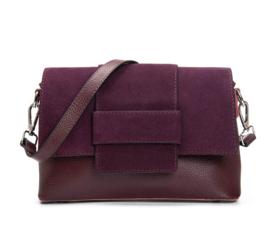 Сумка жіноча Класична замш ALEX RAI 1563 bordo