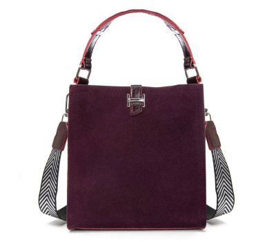 Сумка жіноча Класична замш ALEX RAI 9701-1 bordo