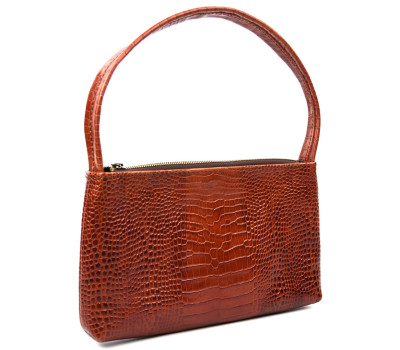Шкіряна сумка жіноча TARWA GBcroc-hobo-4lx з принтом під рептилію