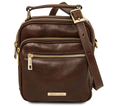 Paul чоловіча шкіряна сумка через плече, кросбоді з ручкою Tuscany TL142457