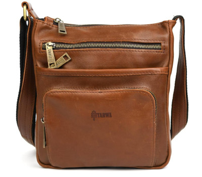 Чоловіча шкіряна сумка месенджер GB-1303-3md TARWA з кишенею