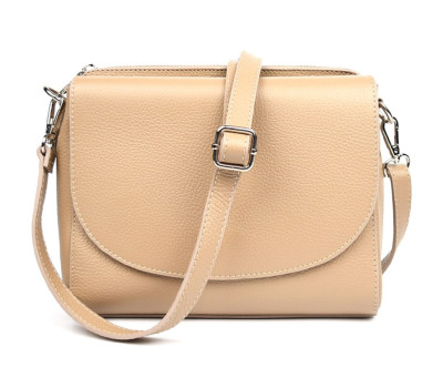 Жіноча шкіряна сумка Firenze (Італія) fz118560 бежева