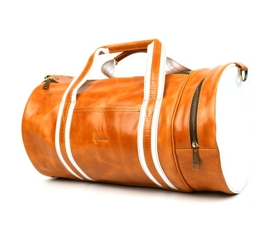 Спортивна шкіряна сумка люкс класу TARWA GYalc-5565-4lx помаранчева