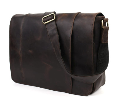 Велика чоловіча сумка-листоноша з натуральної шкіри RC-7338-3md бренду TARWA