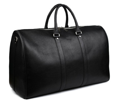 Велика шкіряна сумка дорожня 61см TARWA FA-9551-4lx чорний флотар