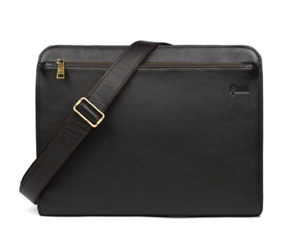 Папка A4 шкіряна з наплечним ременем для документів GC-2142-4lx TARWA коричнева