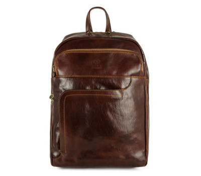 Великий шкіряний рюкзак - LA Confidential - Коричневий колір - Time Resistance 5206601