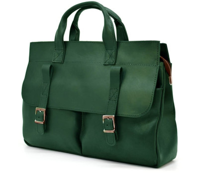 Чоловіча сумка для документів та ноутубка зелена TARWA RE-7107-3md