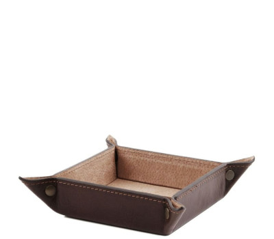 Ексклюзивний шкіряний лоток для дрібниць велика модель Tuscany TL141271