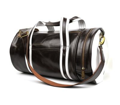 Спортивна шкіряна сумка люкс класу TARWA GCof-5565-4lx кавова