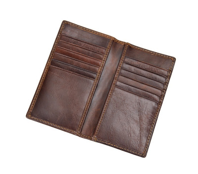 Візитниця кардхолдер зі шкіри темно-коричневий John McDee R-8119Q