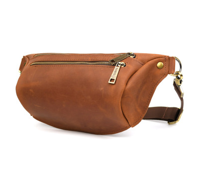 Сумка бананка в розмірі L TARWA RB-3106-3lx коньячна 3 відділення