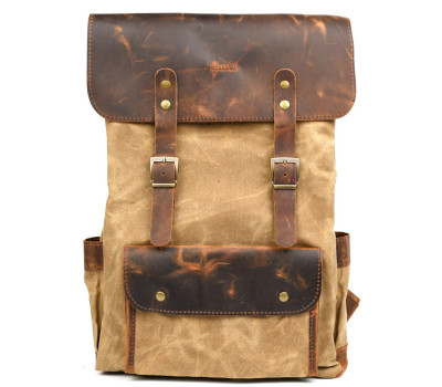 Рюкзак для ноутбука із канвас та крейзі хорс RYw-9001-4lx бренду TARWA