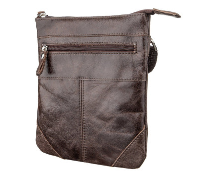 Сумка SHVIGEL 11136 з натуральної шкіри Коричнева