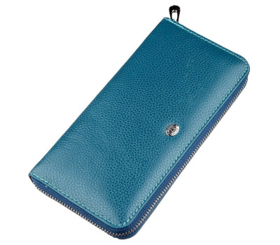 Жіночий клатч-візитниця ST Leather 18861 Блакитний