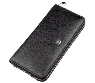 Жіночий клатч на блискавки ST Leather 18863 Чорний