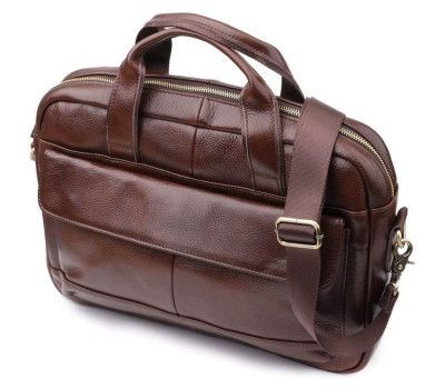 Портфель для чоловіків із натуральної шкіри Vintage 23040 Коричневий