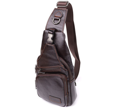 Сумка через плече з натуральної шкіри Vintage 23050 Коричневий