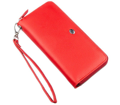 Жіночий клатч на блискавки ST Leather 18931 Червоний