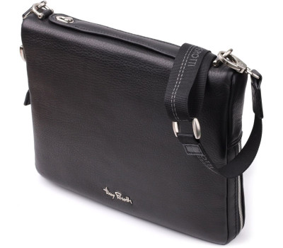 Чоловіча сумка для планшета з м'якої натуральної шкіри Tony Perotti 20846_1 (9594-28 nero) Чорний