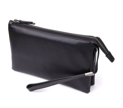 Чоловічий клатч із натуральної шкіри Vintage 23035 Чорний