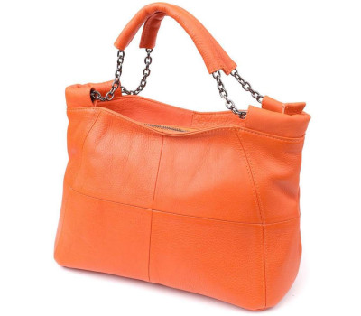 Сумка для жінок з натуральної шкіри Vintage 22990 Помаранчевий