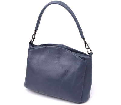 Сумка на плече з натуральної шкіри Vintage 23009 Синій