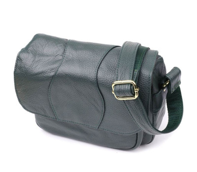 Повсякденна жіноча сумка з натуральної шкіри Vintage 22970 Зелений