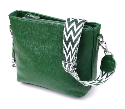 Жіноча шкіряна сумка на кожен день. Vintage 22913 Зелений