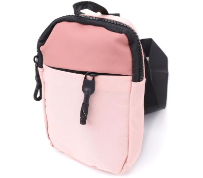 Жіноча слінг сумка для подорожей з якісного текстилю Vintage sale_15154 Рожевий