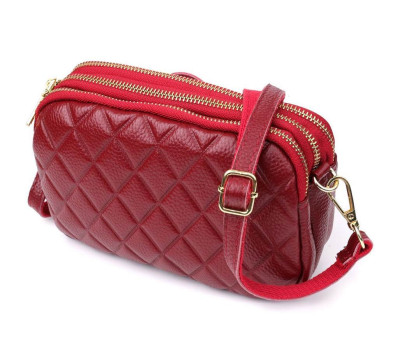 Сумка на три відділення для жінок з натуральної шкіри Vintage 22889